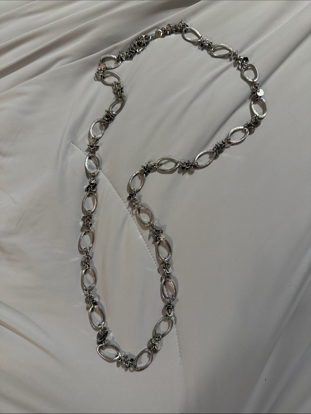 Lia Sophia 17” Silver Link Long Necklace - Women Jewelry